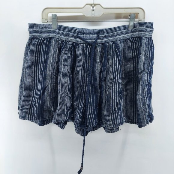 GAP LINEN BLEND PULL FLOWY SHORTS SZ LARGE - Picture 2 of 11